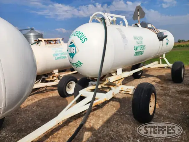 1,000 gal. NH3 tank