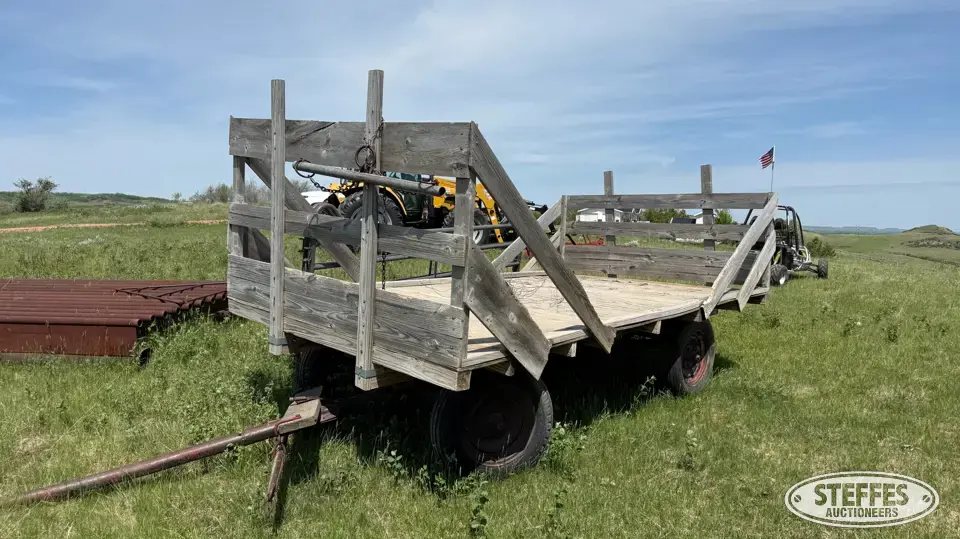 Horse drawn hay rack