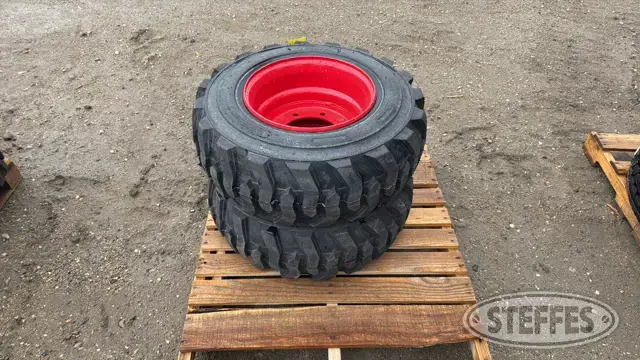 (2) 12x16.5 skid steer tires