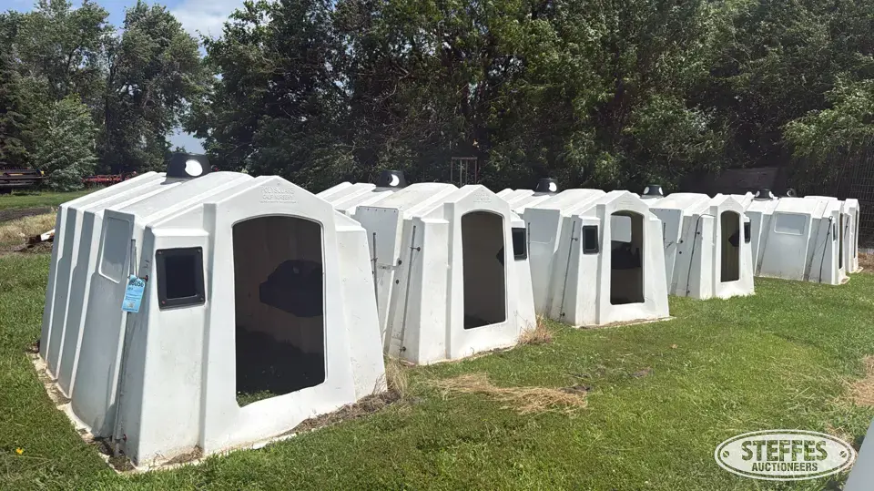 (6) Polydome Poly Square calf huts Livestock Equipment-Other