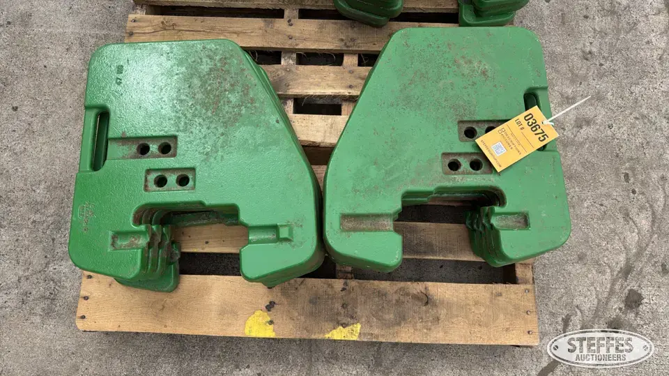 (10) John Deere suitcase weights Farm Support Item