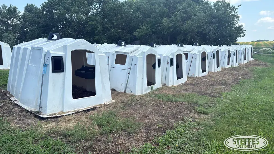 (9) Polydome Poly Square calf huts Livestock Equipment-Other