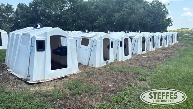 (9) Polydome Poly Square calf huts