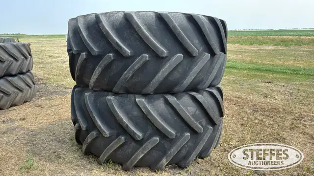 (2) 800/70R38 tires