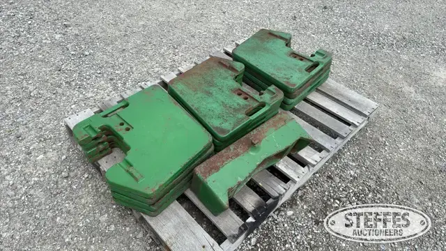 (12) John Deere suitcase weights