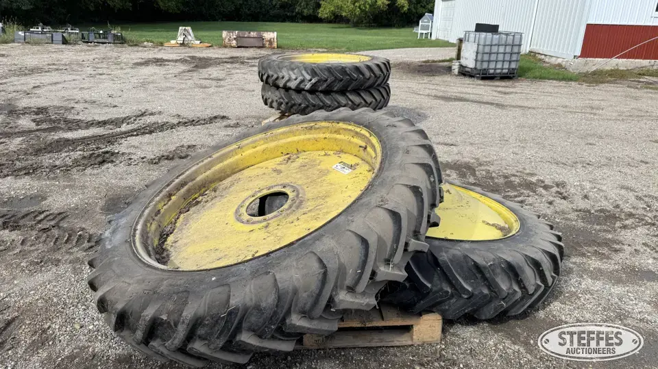 (4) Alliance 12.4R46 tires Tractor-Implement Tire