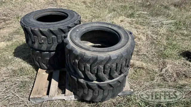 (4) 12-16.5 skid steer tires