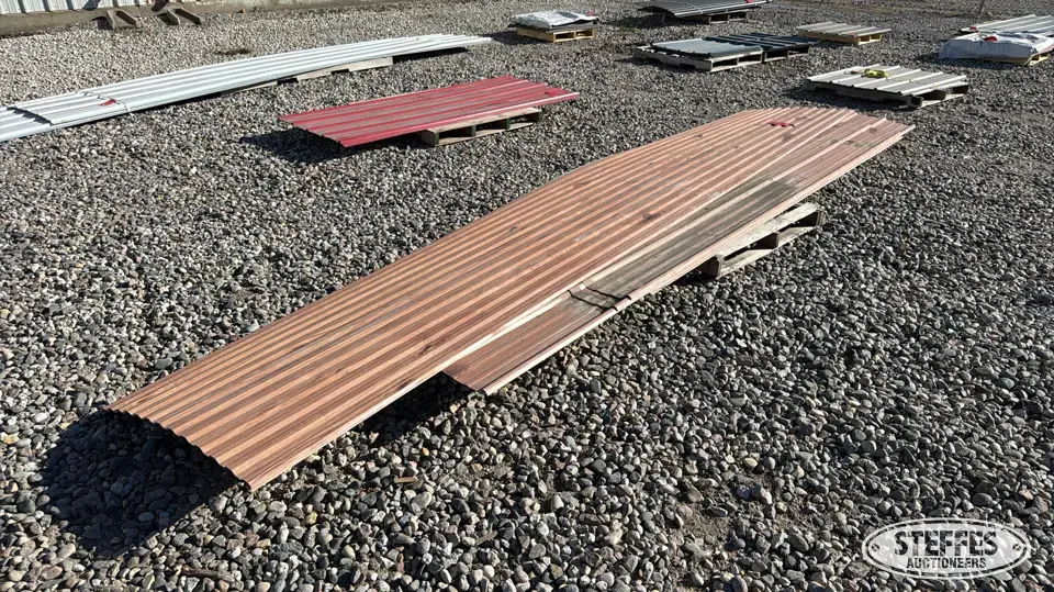 Approx. (9) steel siding sheets Construction Support Item