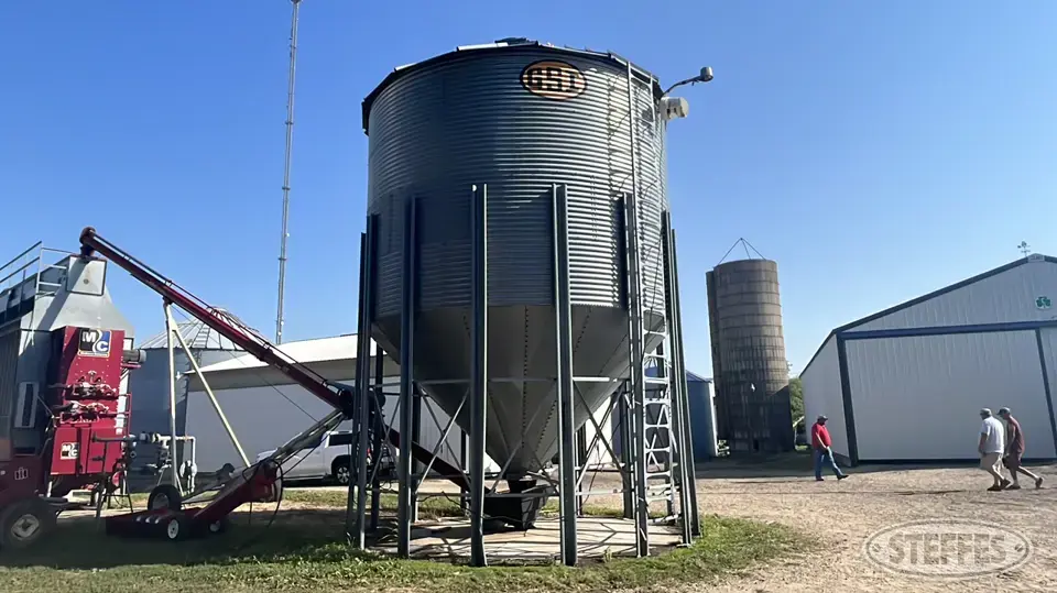 GSI 15' Cone Bottom Bin Hopper Bin