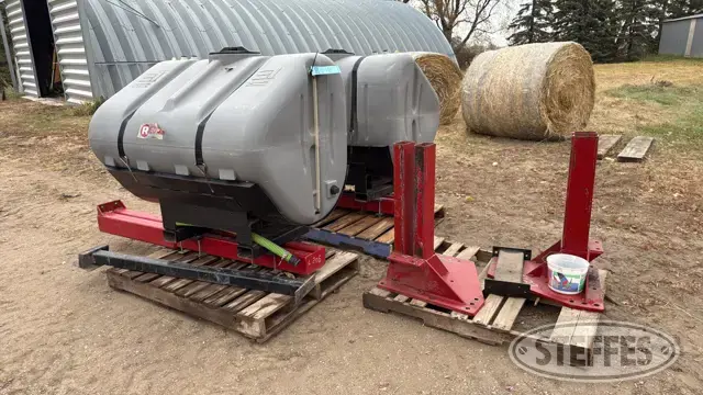 (2) Ag-Chem poly saddle tanks