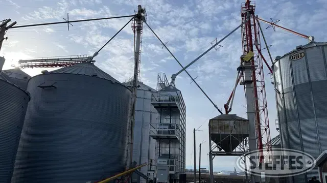 Free standing grain leg