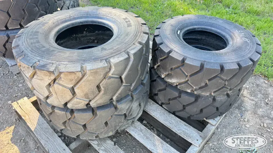 (4) Michelin forklift tires Construction Equipment Tire