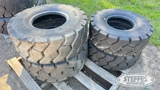 (4) Michelin forklift tires