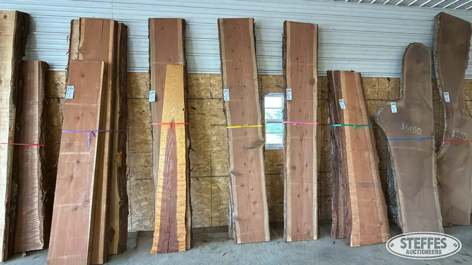(2) Redwood slabs Business Inventory