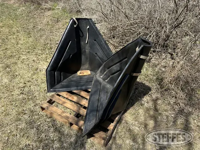 (2) Grain auger hoppers
