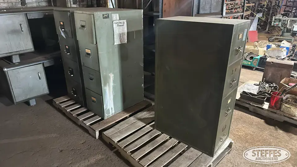 (3) Fire file cabinets General Business Support Item
