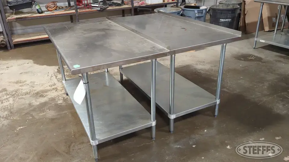 (2) Advance Tabco tables General Business Support Item