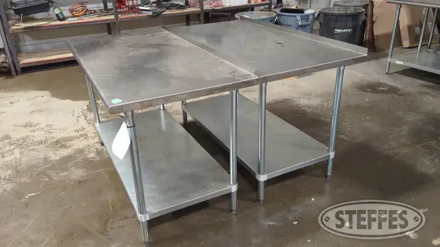 (2) Advance Tabco tables