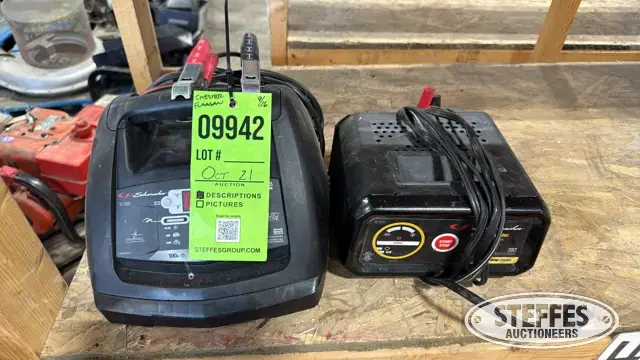 (2) Schumacher battery chargers