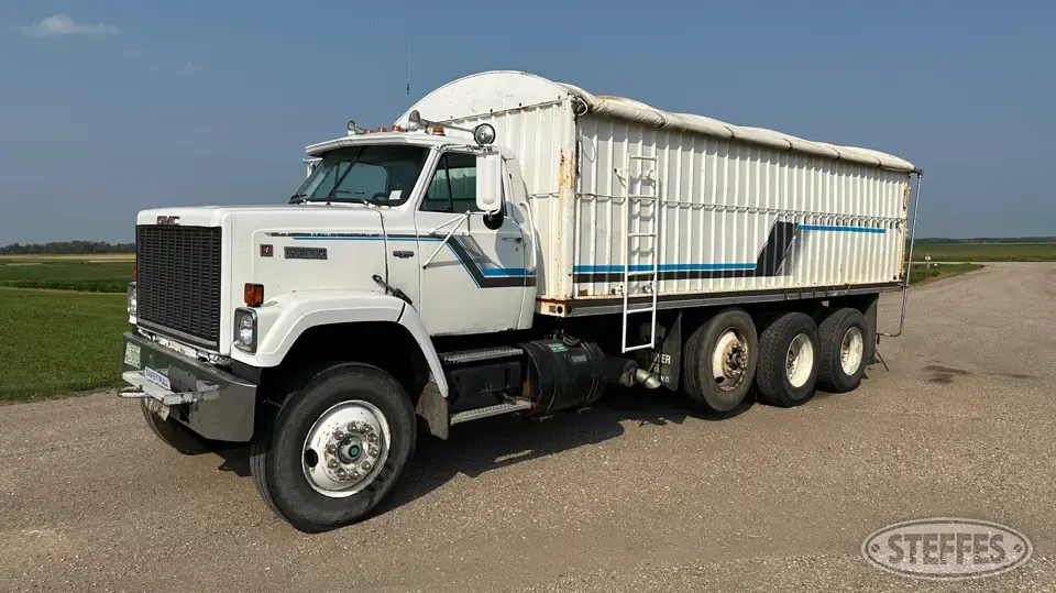 1985 GMC Brigadier Tri-Axle Boxed Truck