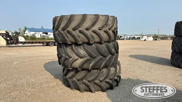 (3) Firestone Maxi-Traction IF800/70R38 tractor tires