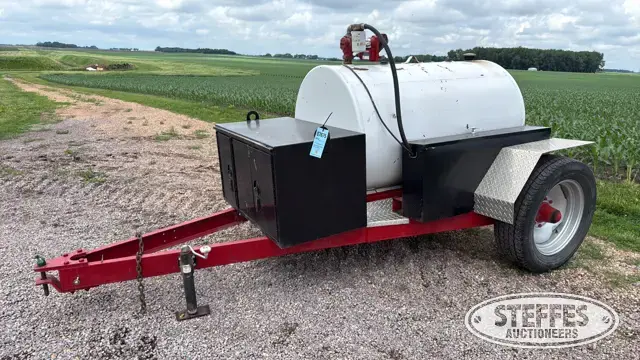 Shop-built single axle fuel trailer