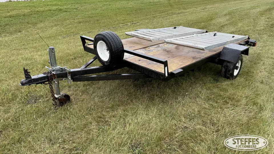 Shop-built single axle utility trailer