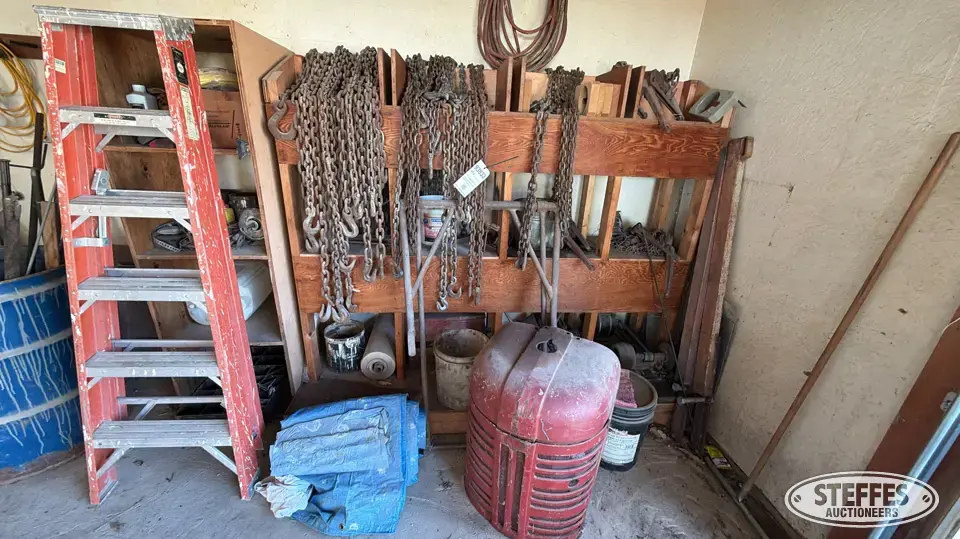 Contents of shelf General Tools and Shop Supply