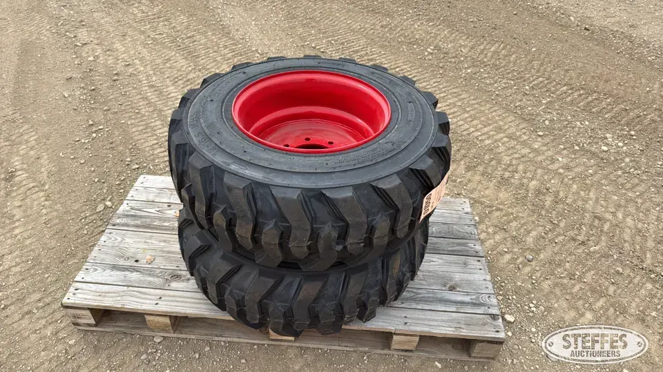 (2) Beaver 12-16.5 skid steer tires Tractor-Implement Tire