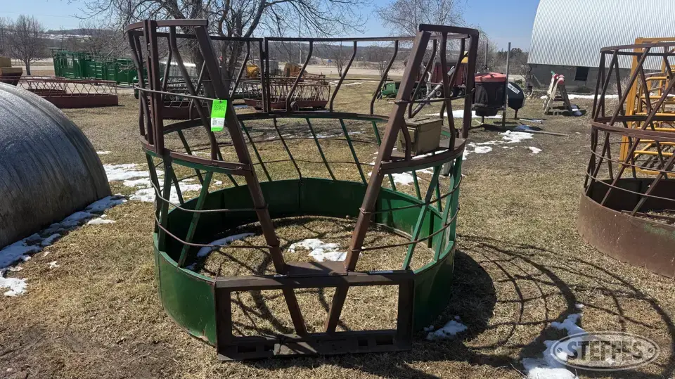 Shop-built skid steer calf catcher Skid Steer Attachments-Other