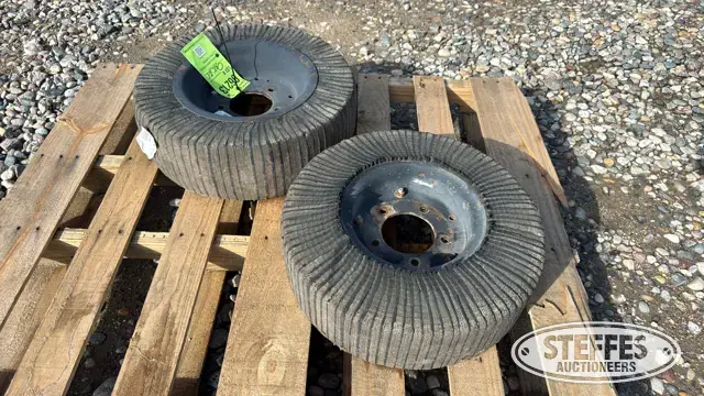 (2) Laminated mower tailwheels