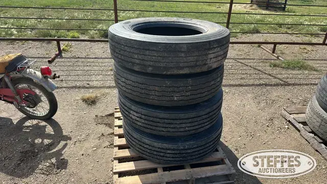 (4) 285/75R24.5 tires