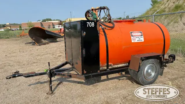 Shop-built single axle fuel trailer