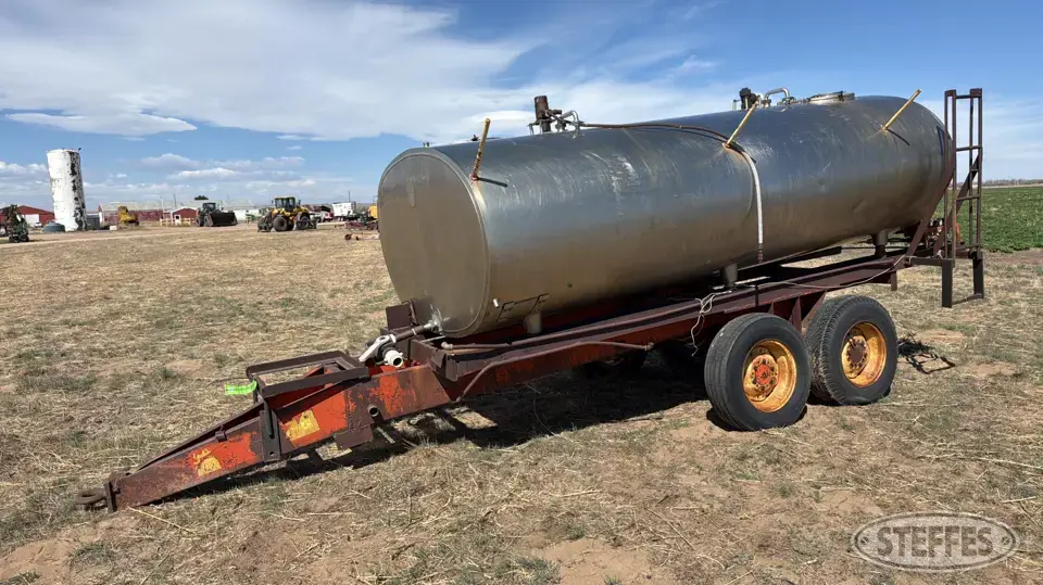 Shop-built tandem axle tank trailer