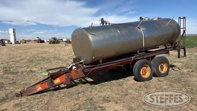 Shop-built tandem axle tank trailer