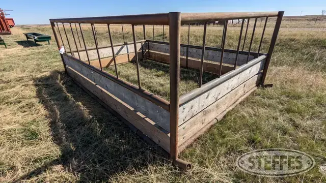 Shop-built hay feeder