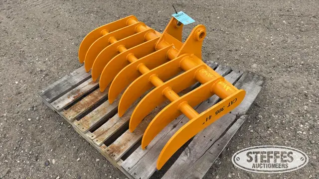 44” mini-excavator root rake
