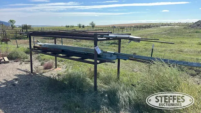 Steel rack w/contents