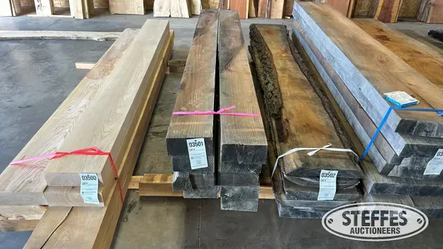 (10) Redwood slabs