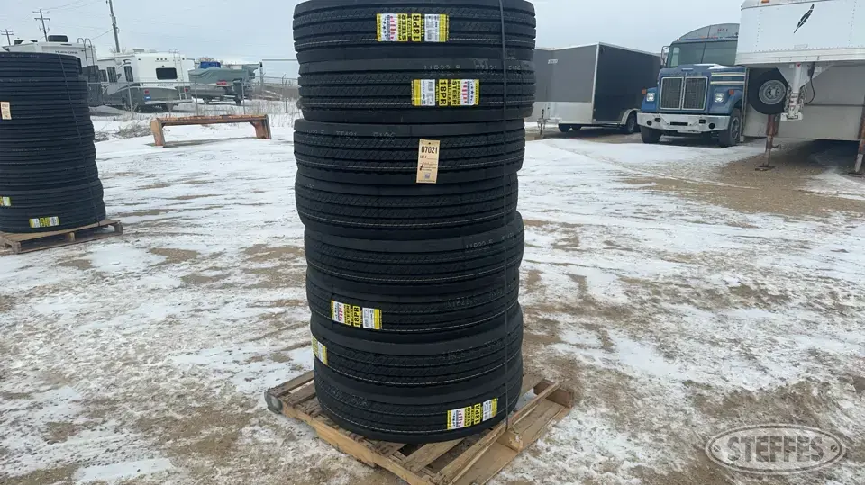 (8) Zwarth 11R22.5 steer tires Truck Tire