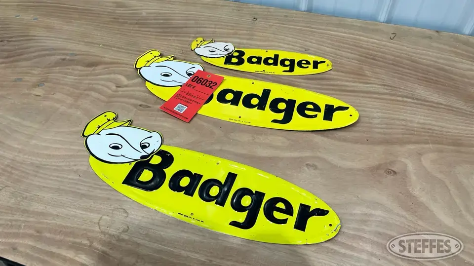 (3) Badger Signage