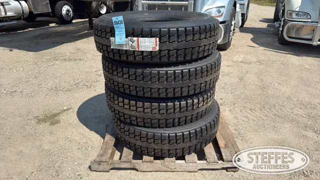 (4) 295/75R22.5 tires