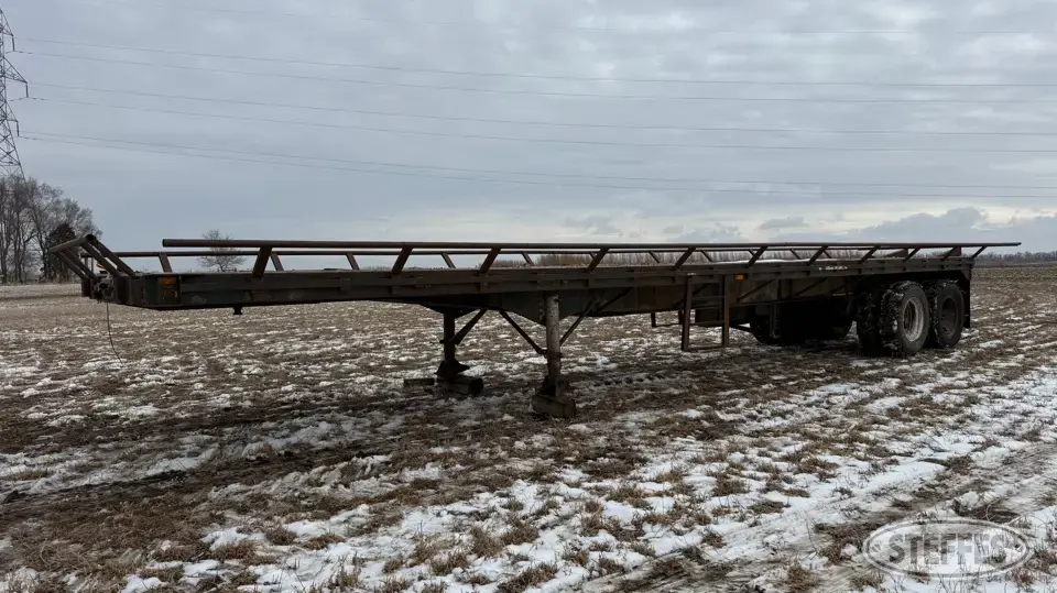 1968 Great Dane SPJT224 Semi Flatbed Trailer