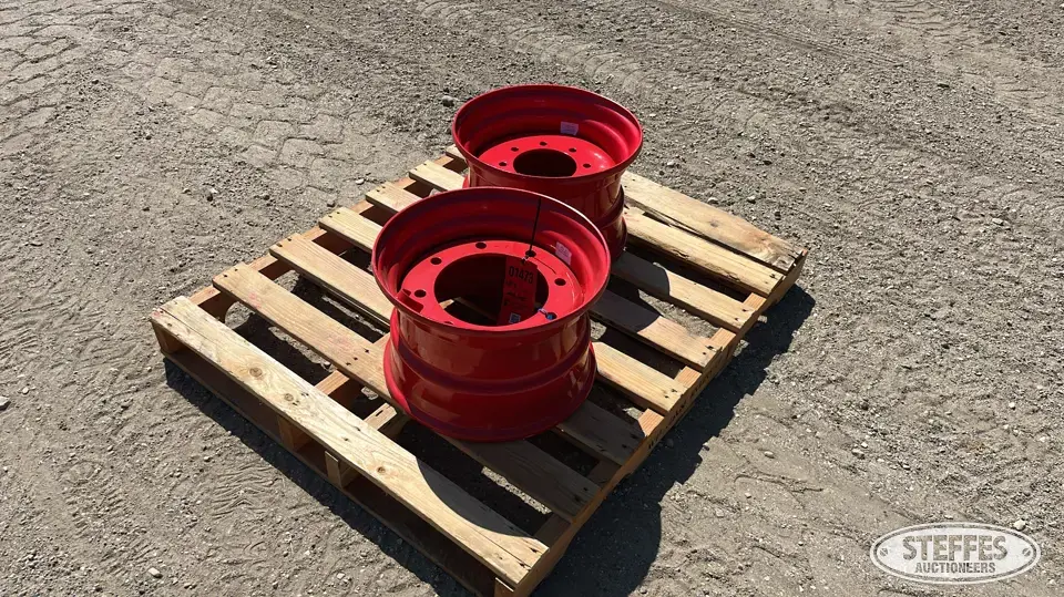 (2) 16.5"x9.75” skid steer wheels Construction Equipment Tire