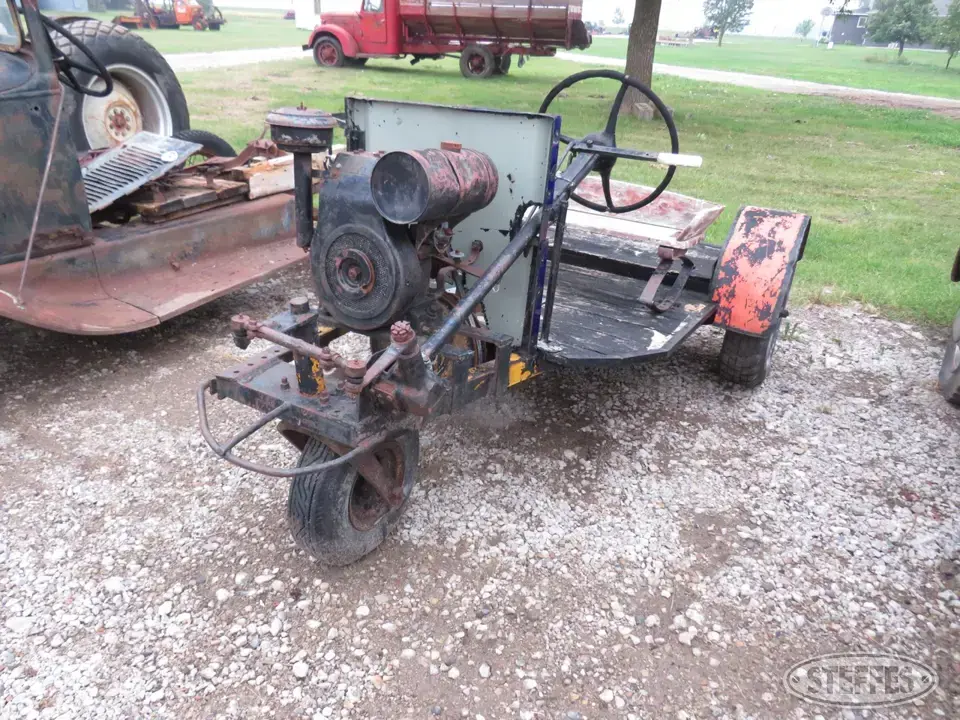 Shop-built weed roguing cart Collectible Machinery-Other