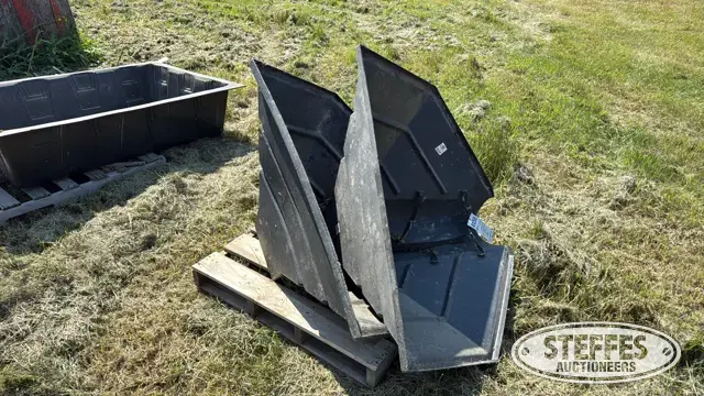 (2) Poly auger hoppers