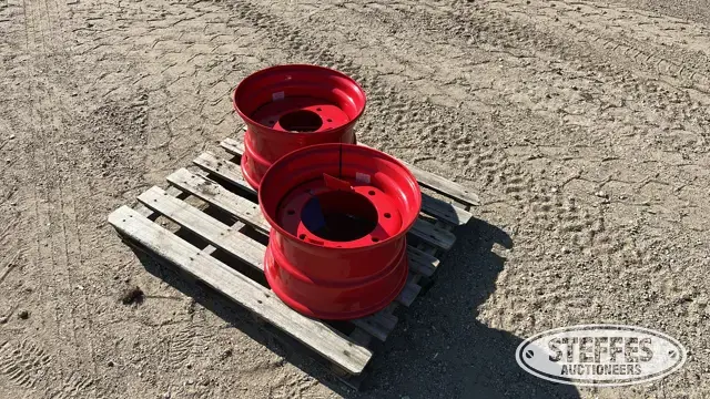 (2) 9.75X16.5 skid steer wheels