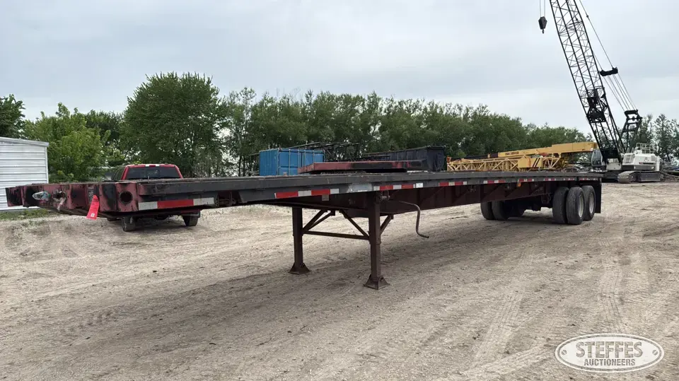 1991 Fontaine FTW-4 Semi Flatbed Trailer