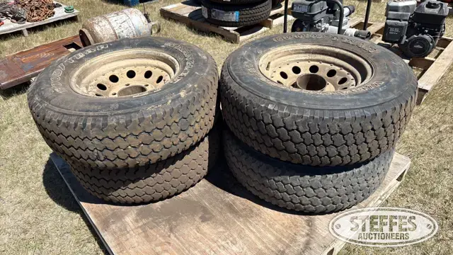 (4) Goodyear Wrangler AT LT235/75R15 tires