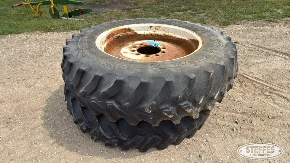 (2) Goodyear 385/85R34 tires Tractor-Implement Tire